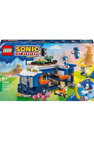 LEGO® Sonic the Hedgehog™ Sonic Takımı Komuta Kamyonu 77006 - 8 Yaş ve Üzeri Çocuklar için Yaratıcı Oyuncak Yapım Seti (747 Parça)