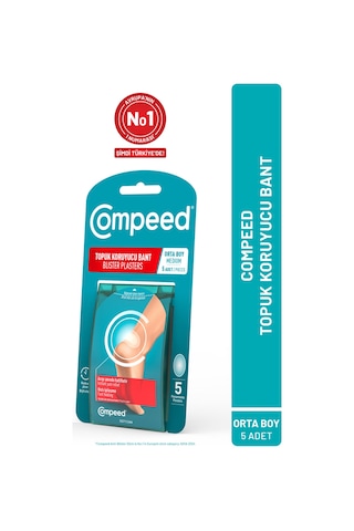 Compeed Topuk Koruyucu Bant Orta Boy 5'li 3 Paket