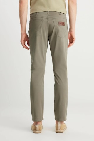 Wrangler Texas Slim Non Denim Pantolon Dusty Olive Çok Renkli