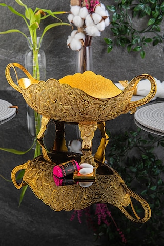 Desenli Ayaklı Gondol Altın