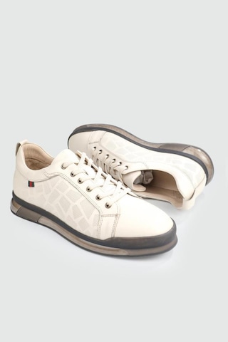 Pepita 6583 İtal Fashion Erkek Deri Sneakers Ayakkabı Beyaz