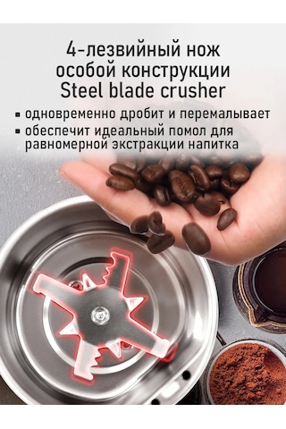 Marta Çekirdek Kahve İçin Elektrikli Kahve Değirmeni, 500w 304769283 Pembe