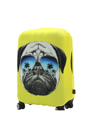 My Saraciye 28 Valiz Kılıfı, Bavul Kılıfı - Pug Köpek 28