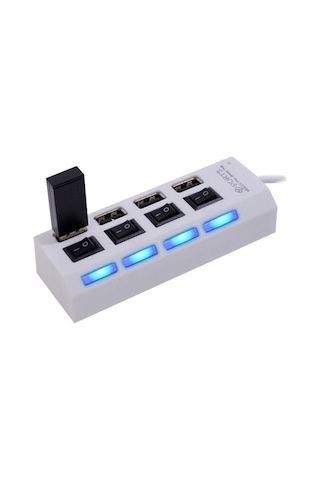 4 Port Usb 2.0 Hub Usb Çoklayıcı Anahtarlı Adaptörlü Çoğaltıcı (533634727)