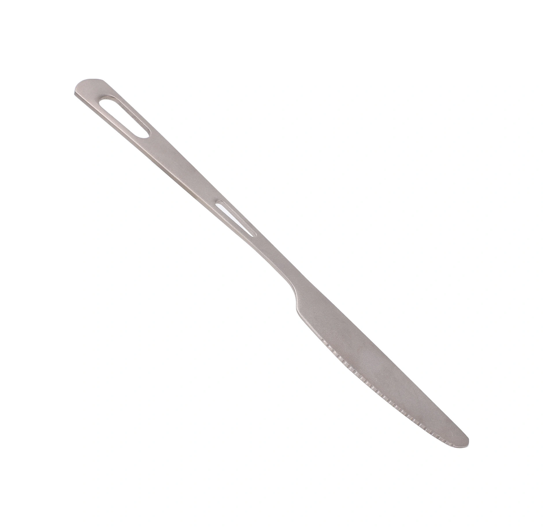 Vkemall Titanium Camping Cutlery Set: Lightweight, Corrosion-resistant Knife With Sandblasted Grip For Outdoor Picnic, Hiking & Home Use Bubble Bag Packing On Request Diğer