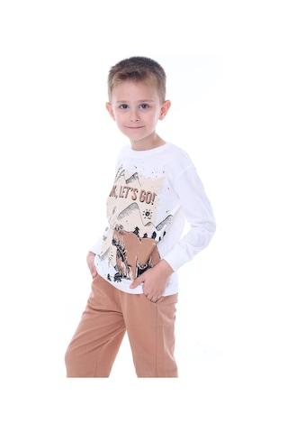 Zuzunga Ready For Adventure Çocuk Eşofman Takımı Alt-üst Beyazkahve