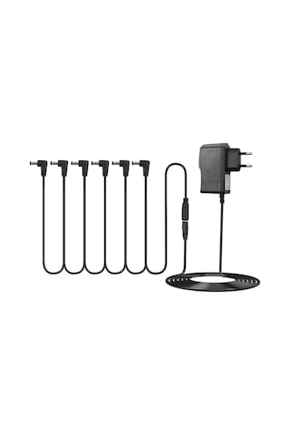 Ruicoo Gitar Efekt Çipi Gönüllü Adaptörü - 6'lı Daisy Chain Kablolu,湾头, Avrupa Standardı Ac100-240v