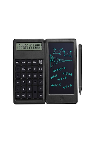 Katlanabilir Hesap Makinesi + 6 '' LCD Dijital Çizim Tablet