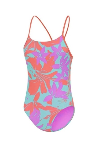 Speedo Alv Lline Bk 1pc Jf Purple Kız Çocuk Mayosu Mor Mor