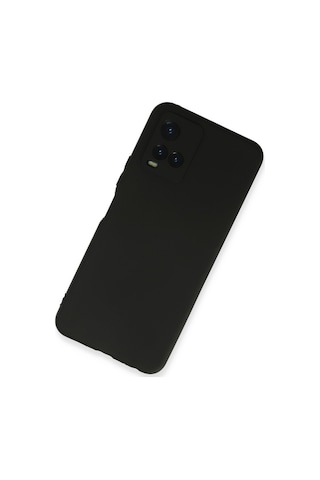 Vivo Y33s Kılıf Siyah Renk First Yumuşak Esnek Silikon Kapak Col172634-siyah
