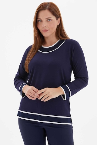 Selen Kadın Bluz 24ksl8932 Lacivert