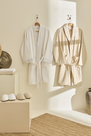 Kaşmir Home Pery 6 Parça Aile Banyo Seti Offwhite-bej Bej