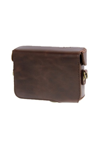 Sony Hx50 İçin Deri Kamera Çantası Çantası Kahve Diğer