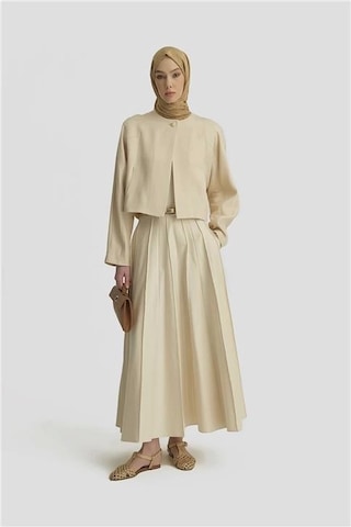 Armine Elişi Dikişli Ceket 25y5903 Aytaşı Krem