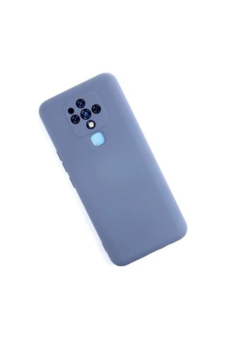 Jenerik Tecno Camon 16 Kılıf Nano İçi Kadife Silikon - Gri
