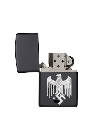 Wehrmacht Alman Eski Madalya Svastika Ww2 Lazer Silinmez Resimli Benzinli Çakmak Hediye İsim Yazılır Siyah