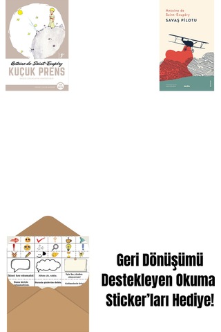 Küçük Prens + Savaş Pilotu + Okuma Sticker'ları