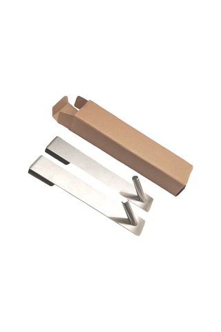 Moveevo Banyo Cam Kapı Kancaları Paslanmaz Çelik 2 Adet - Delme Yok Kurulum - Kaymaz Eva - Havlu/banyo Topu Asma - 17.8cm Diğer