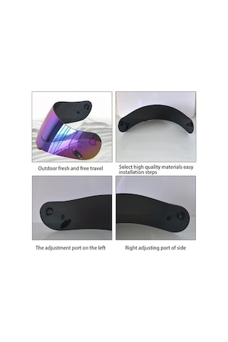 Novahub Dayanıklı Motosiklet Kask Camı: Uv Ve Çizilmeye Karşı Koruma, Güvenli Sürüş İçin Multicolor Seçenekler Multicolor