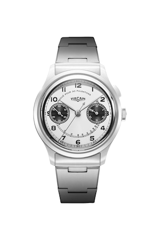 Vulcain Monopusher Heritage Panda Chronograph Mekanik Erkek Kol Saati Metalik