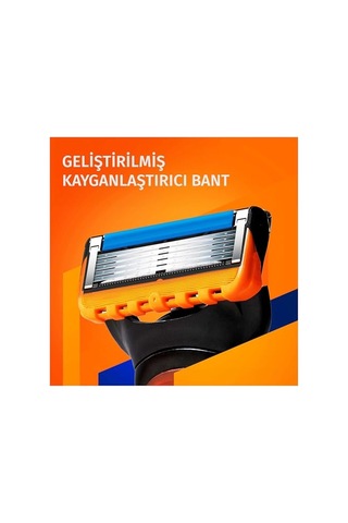 Gillette Fusion Tıraş Makinesi + 5 Adet Yedek Tıraş Bıçağı + Premium Stand Hediyeli Paket