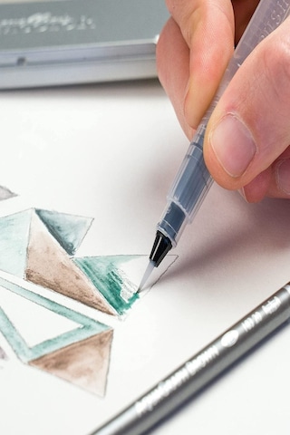 Cretacolor 6'lı Aquarell Sulandırılabilir Fırçalı Karakalem Eskiz Çizim Kalemi Seti