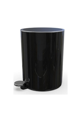 Primanova Lenox Siyah Pedallı Çöp Kovası 5 Litre M-E66-06 Siyah