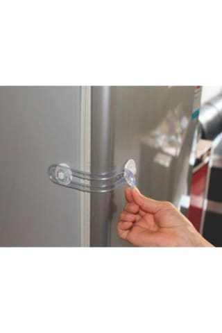 Bebek Çekmece Dolap Güvenlik Kilidi Çok Amaçlı 2 Adet 11 Cm Şeffaf