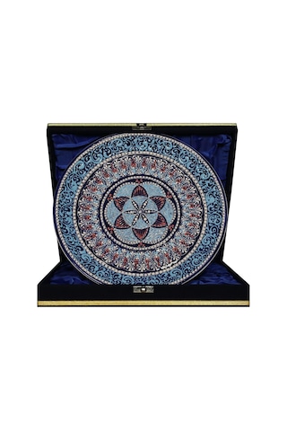 E38 El İşçiliği Çini Tabak 25 Cm - 6667