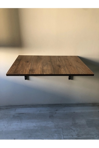 Duvara Monte Katlanır Sehpa Çay Seti Sehpa Balkon Ve Teras Sehpası 50x70cm Çok Renkli