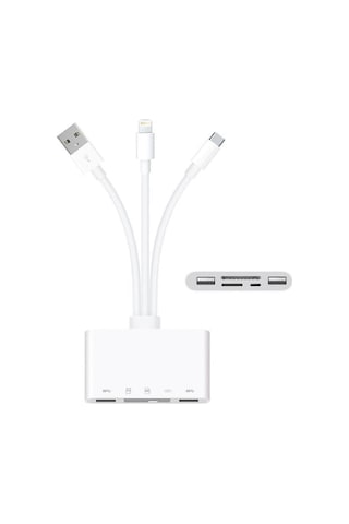 Usb 3.0 Type C Lightning To Sd Tf Otg Kart Okuyucu Çevirici