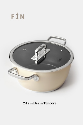 Fin 7 Parça Tencere Set Beyaz