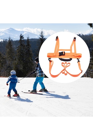 Homyl Çocuklar Kayak Snowboard Eğitim Koşum Takımı Kaykay Turuncu