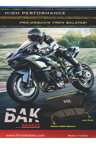 Bak Brakes Fmb-021 Cf Moto Nk 150 Abs , Nk250 Eski Model . Rks Vieste 249 Ön Fren Balatası Organik Kalite Fmb-021