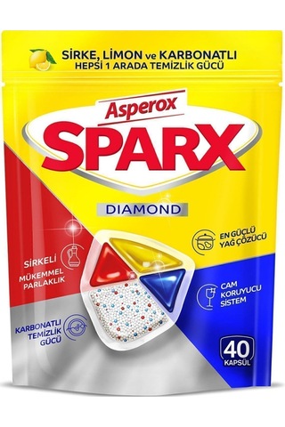 Asperox Sparx Diamond Bulaşık Makinesi Deterjanı 4 x 40 Tablet