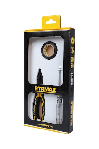 Rtrmax RTK7002 El Aleti Seti 3 Parça (Pense-Kontrol Kalemi-Elektrik Bandı)