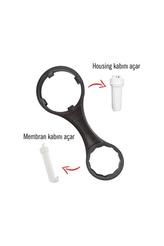 Aquafit Su Arıtma Cihazları İçin Filtre Kabı Ve Membran Kabı Açma Anahtarı