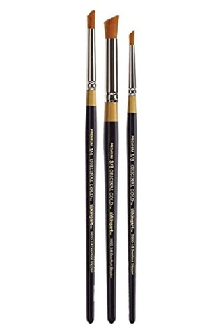 Orijinal Altın 9850 Serisi, Golden Taklon Deerfoot Stippler, 3'lü Set Siyah