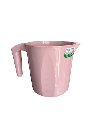 Polytime Plastik Pembe Ölçekli Maşrapa - 1.5 Litre Pembe