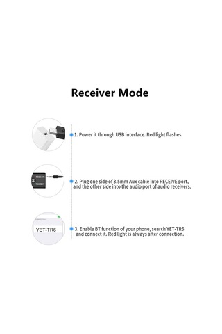 Jeehugo Yet-tr6 Siyah Bluetooth 5.0 Alıcı-verici, Usb Ve 3.5mm Aux İle Tv/pc/ Telefon Sesini Kablosuz Aktar, 8m Menzil, Plug & Play