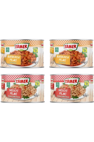 Tamek Barbunya Ve Fasulye Pilaki Konserve 400 Gr X 4 Lü Karma Paket