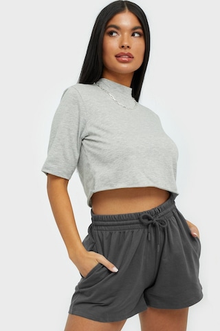 Madmext Mad Girls Antrasit Basic Şort Mg1293