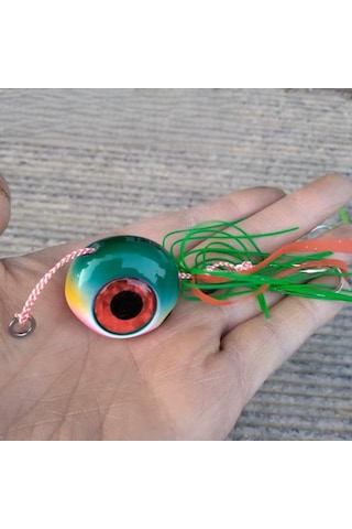 Melek Gözü Kurşun Yeni Nesil Kancalı 150 Gr Yeşil-pembe
