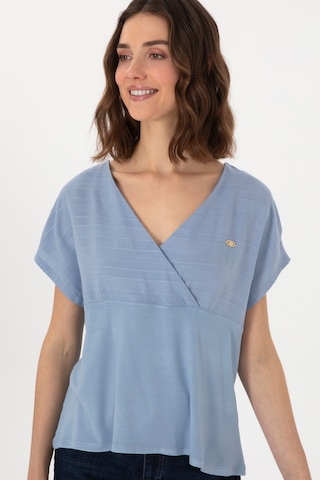 U.S. Polo Assn. Kadın Mavi V Yaka Tişört 50300784-VR036