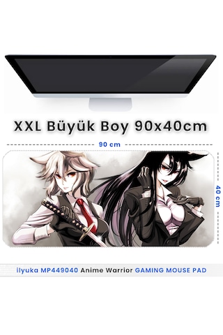 İlyuka Mousepad 90x40cm Büyük Boy Xxl Mp449040 Anime Warrior