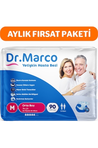 Dr. Marco Yetişkin Bel Bantlı Hasta Bezi M 90'lı