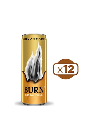 Burn Gold Spark Enerji İçeceği 250 Ml X 12 Adet