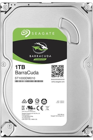 Seagate Barracuda ST1000DM010 1 TB 3.5" SATA 7200 RPM SATA 3 HDD