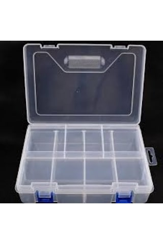 7 Bölmeli - Havuzlu Organizer Şeffaf Kutu - Arduino Sensör Kutusu