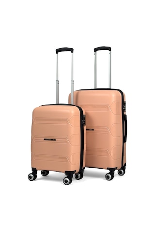 Lucas Polipropilen Kırılmaz Valiz, Kabin Boy&orta Boy Pudra